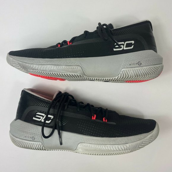 Under Armour UA SC 3ZERO III Steph Curry Men's Size 11.5 Basketball Shoes Black - Picture 2 of 8